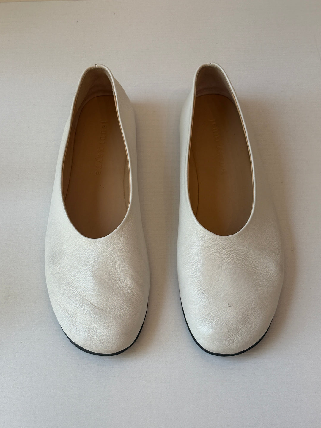 Jenni Kayne Bone Leather Ballet Flats