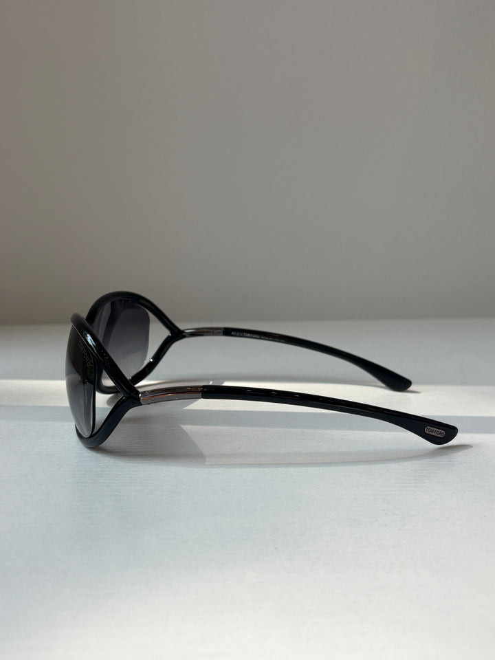 Tom Ford Black Whitney Oversized Sunglasses