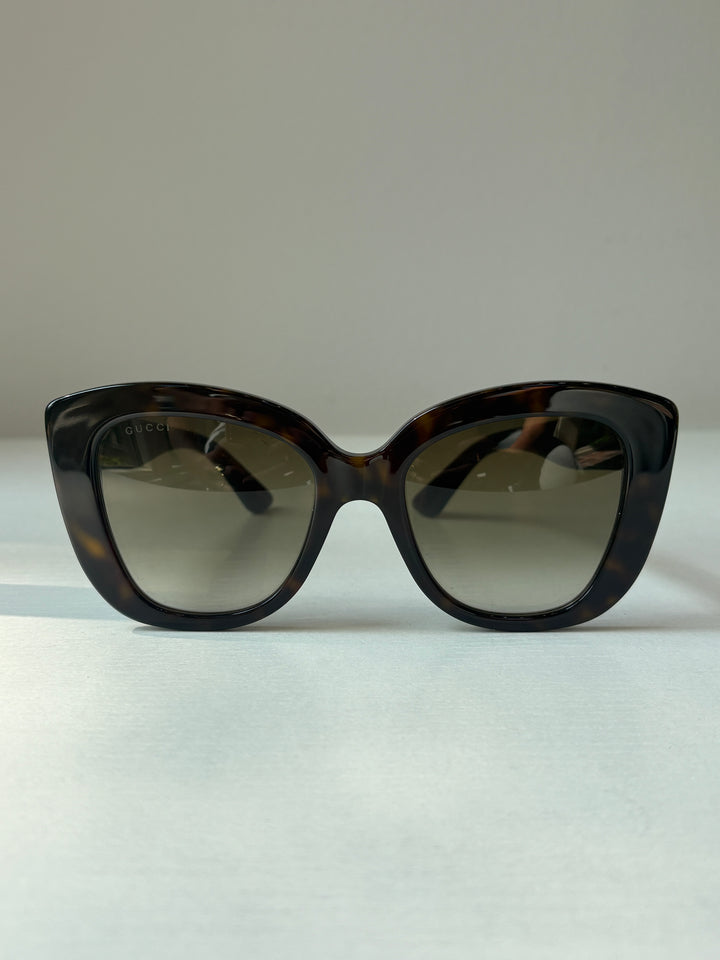 Gucci Tortoiseshell Acetate Oversized Sunglasses