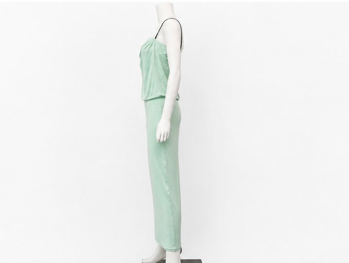 Ser.o.ya Mint Draped Cowl Neck Slip Dress