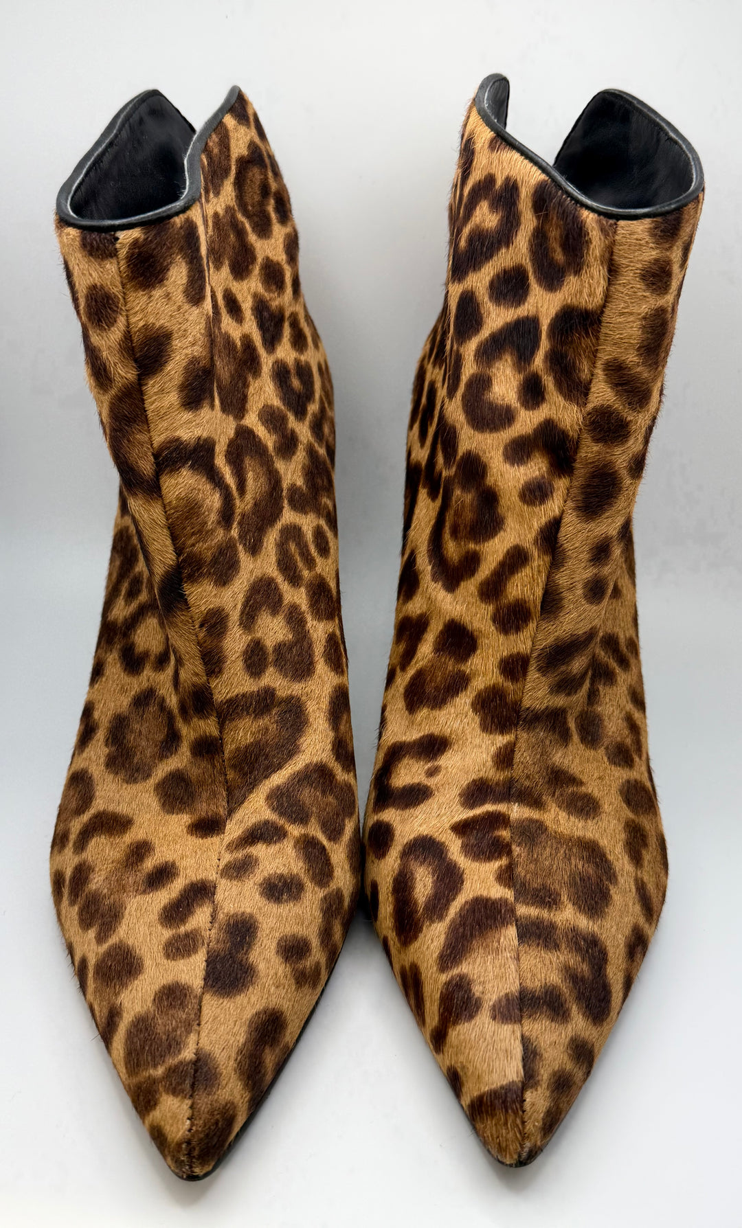 Marc Fisher Leopard Calf Hair Ankle Booties