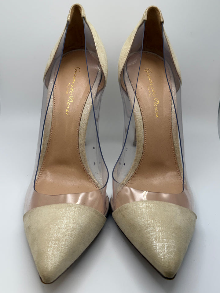 Gianvito Rossi Plexi & Metallic Pumps