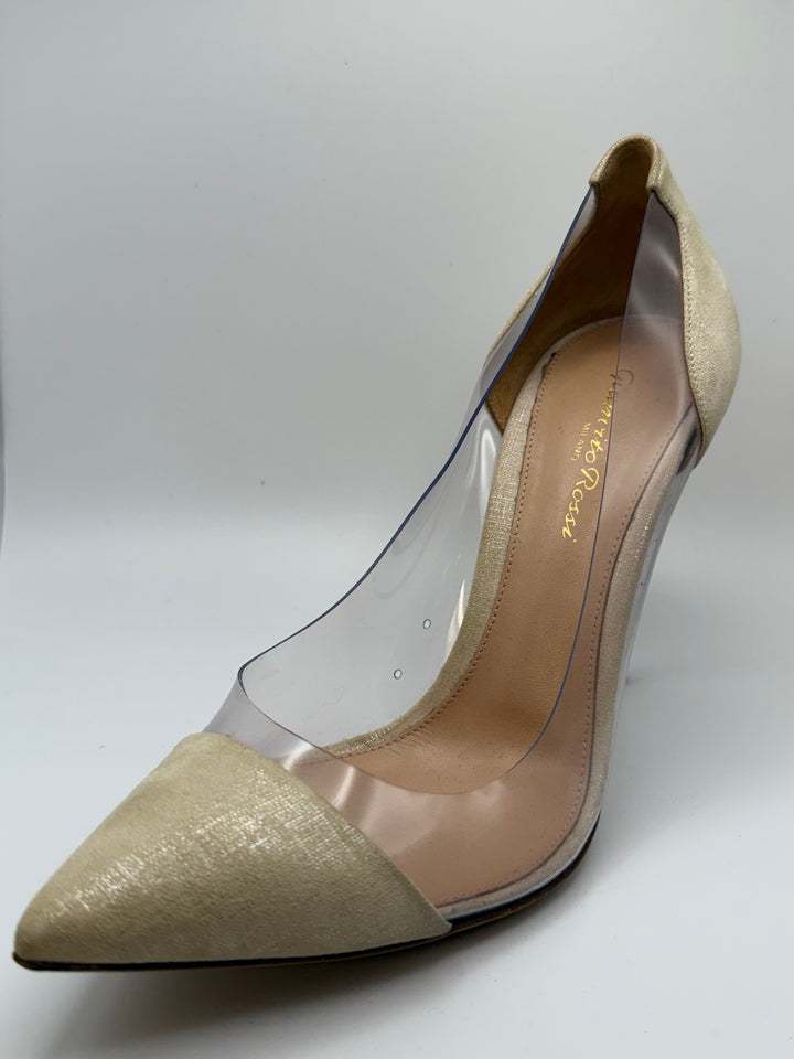 Gianvito Rossi Plexi & Metallic Pumps