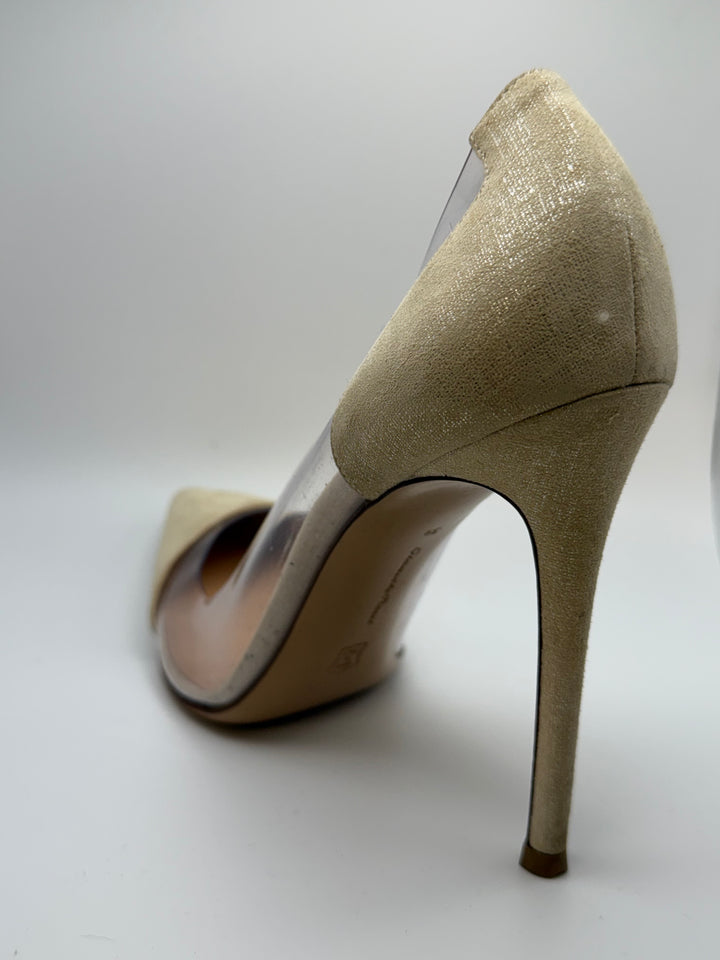 Gianvito Rossi Plexi & Metallic Pumps