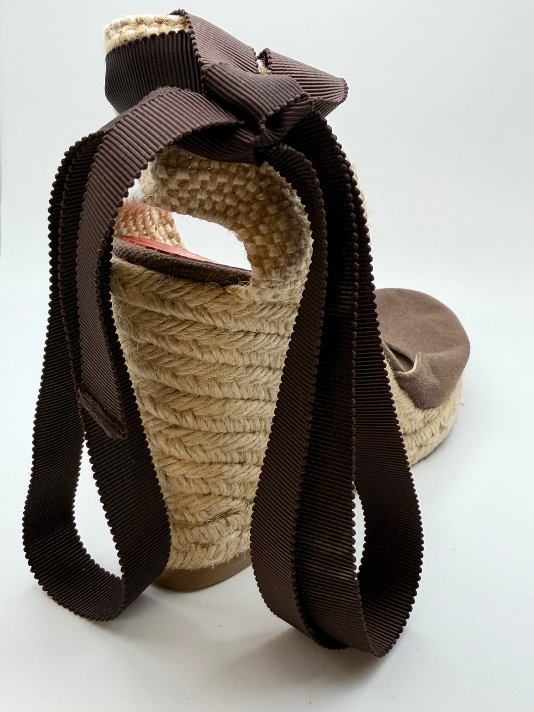 Christian Louboutin Canvas Espadrille Wedge Heels