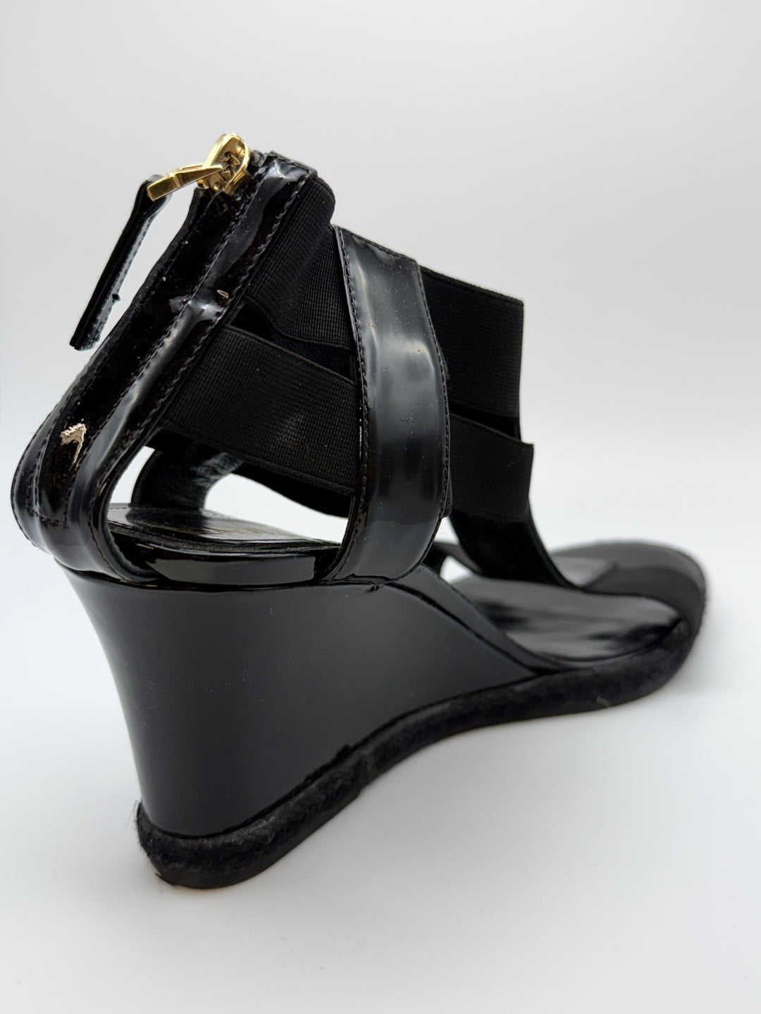 Fendi Patent Leather Wedge Heels