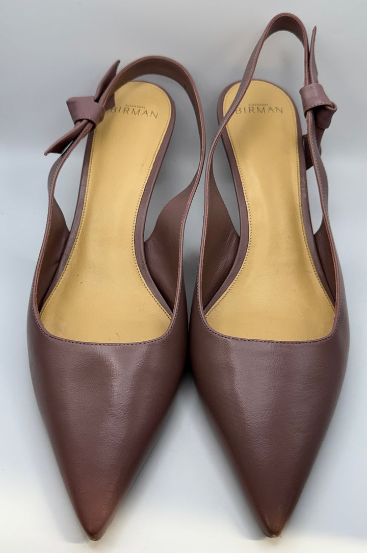 Alexandre Birman Leather Slingback Pumps