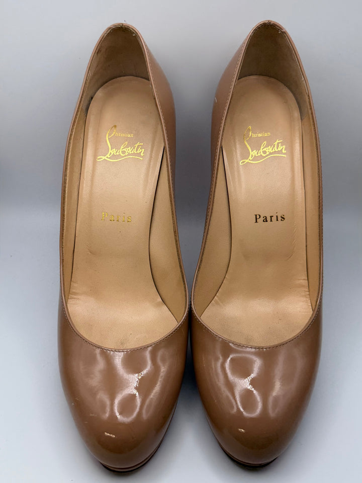 Christian Louboutin Patent Leather Platform Pumps