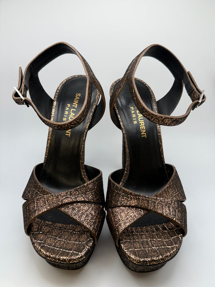 Saint Laurent Metallic Bronze Pumps