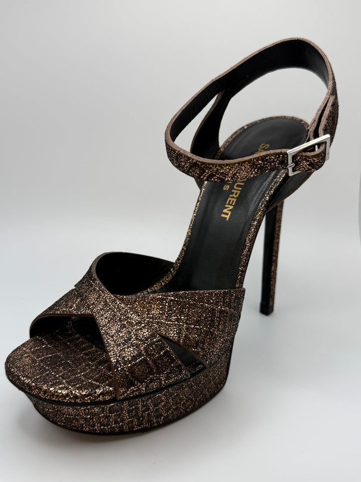 Saint Laurent Metallic Bronze Pumps