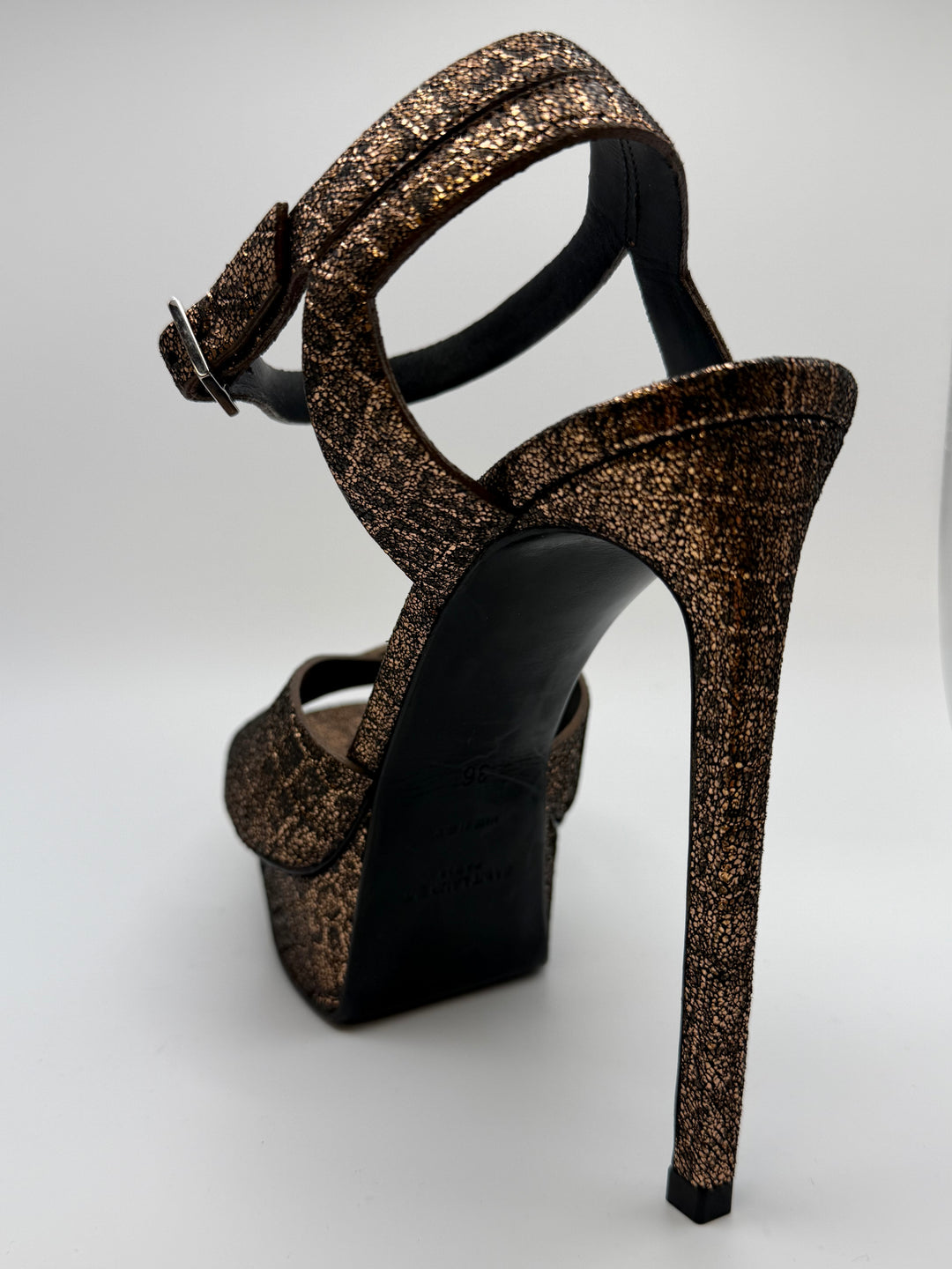 Saint Laurent Metallic Bronze Pumps