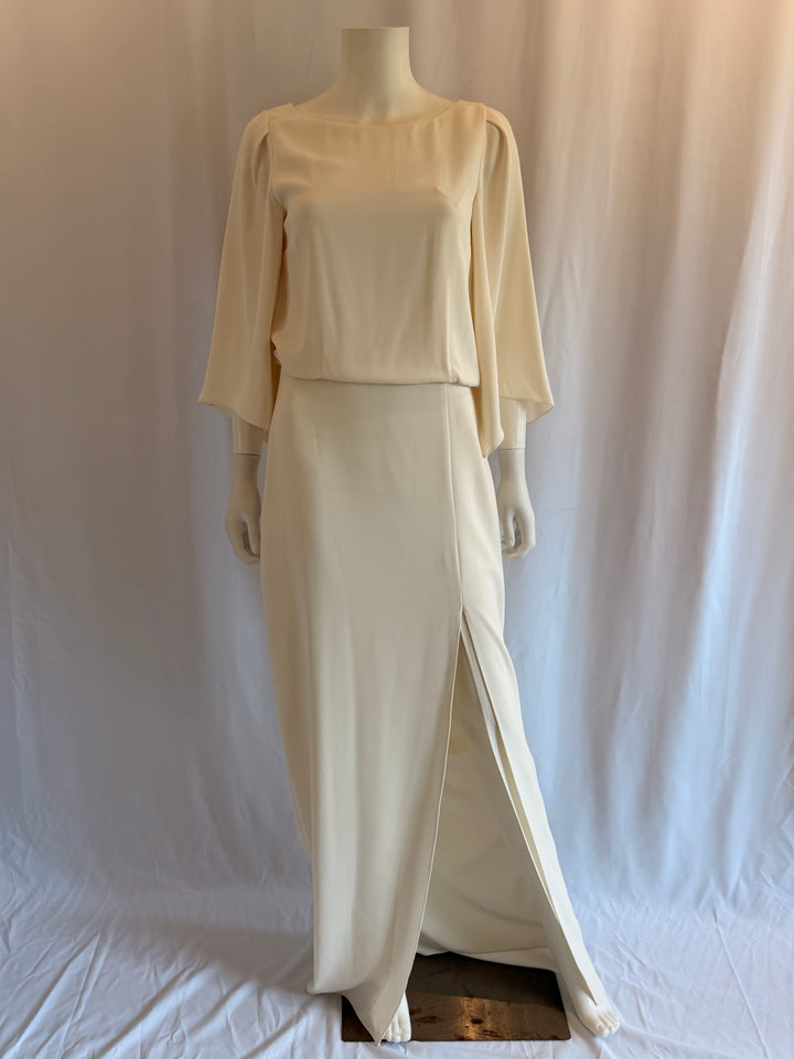 Halston Heritage Ivory Gown