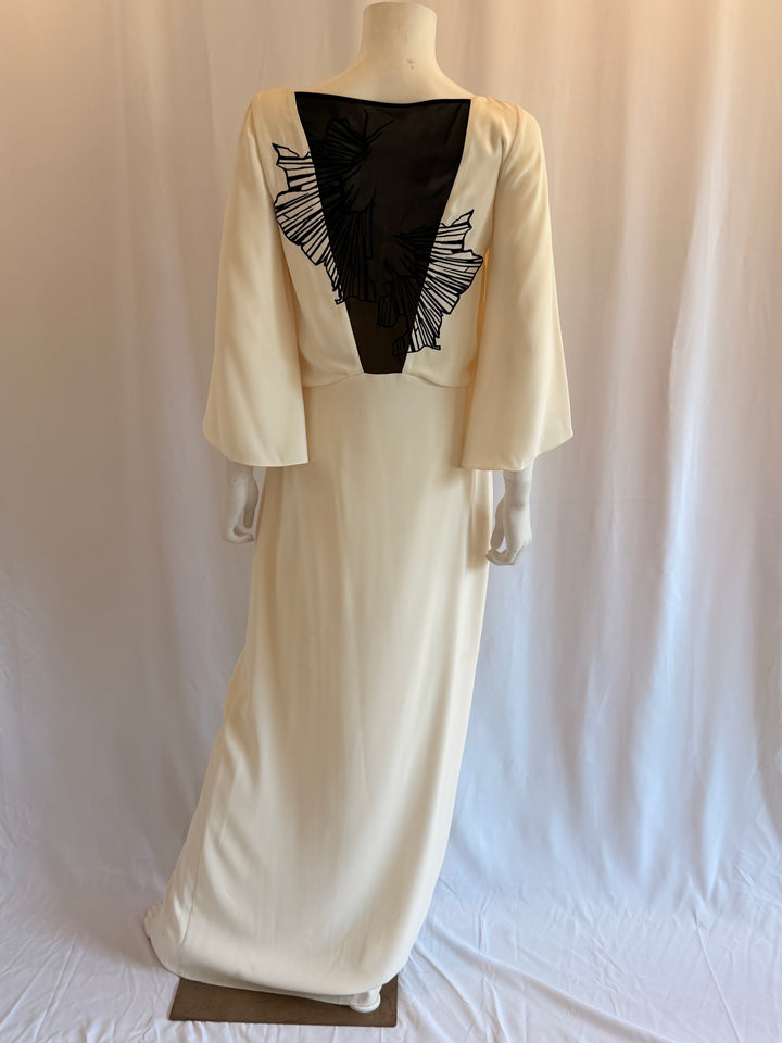 Halston Heritage Ivory Gown