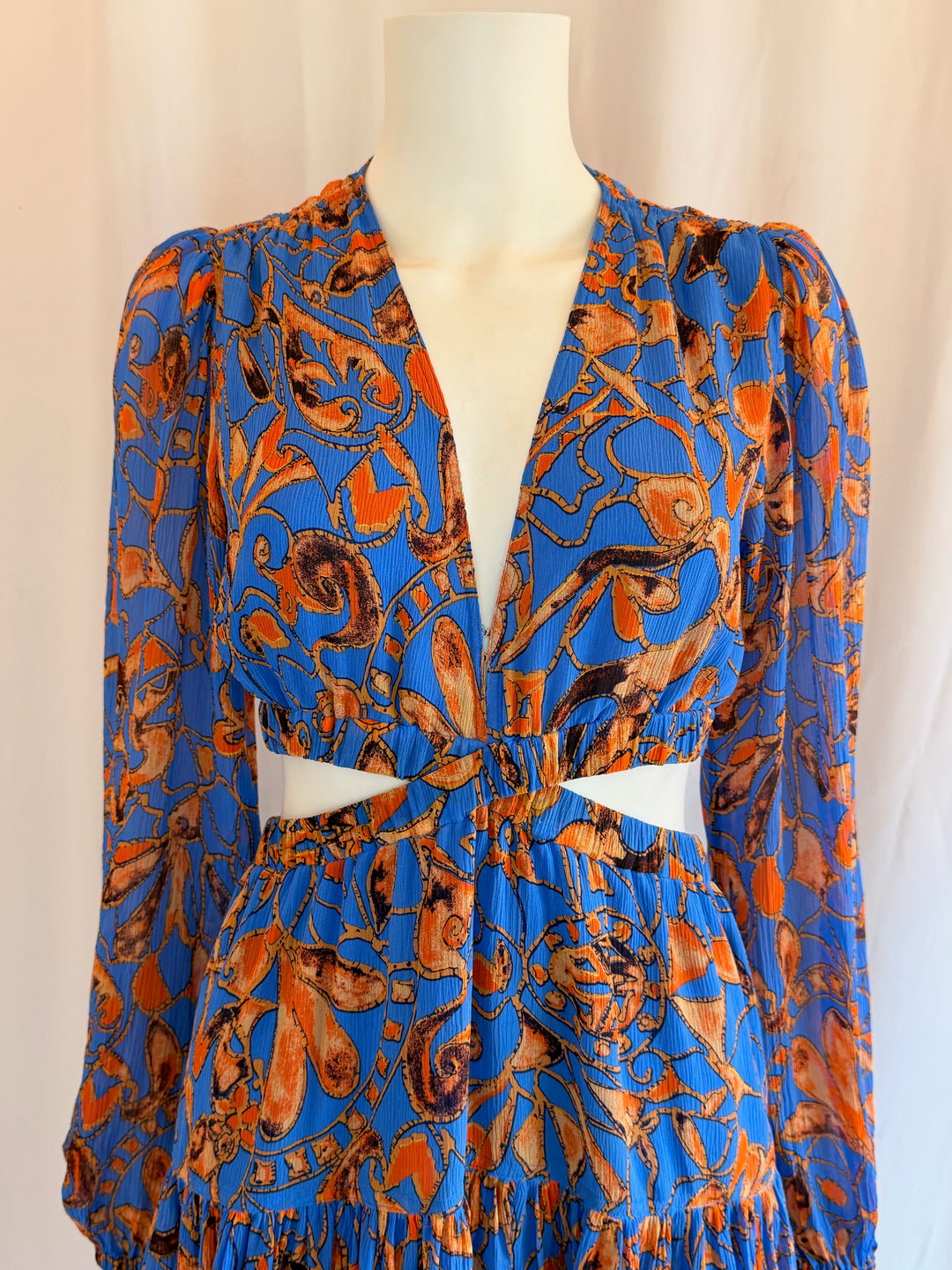A.L.C Silk Cut-Out Mini Dress