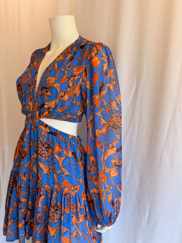 A.L.C Silk Cut-Out Mini Dress