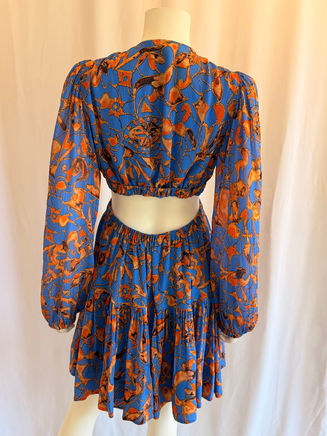 A.L.C Silk Cut-Out Mini Dress