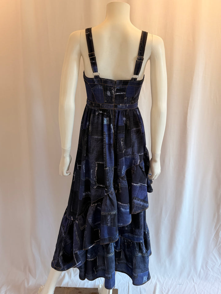 Cinq A Sept Denim Patchwork Dress