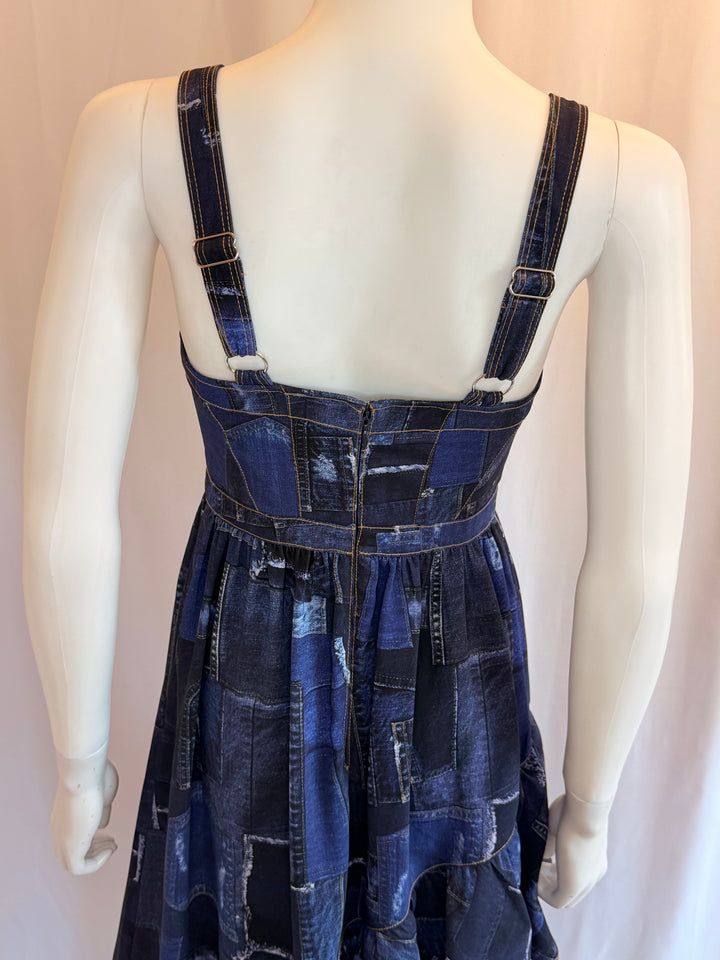 Cinq A Sept Denim Patchwork Dress
