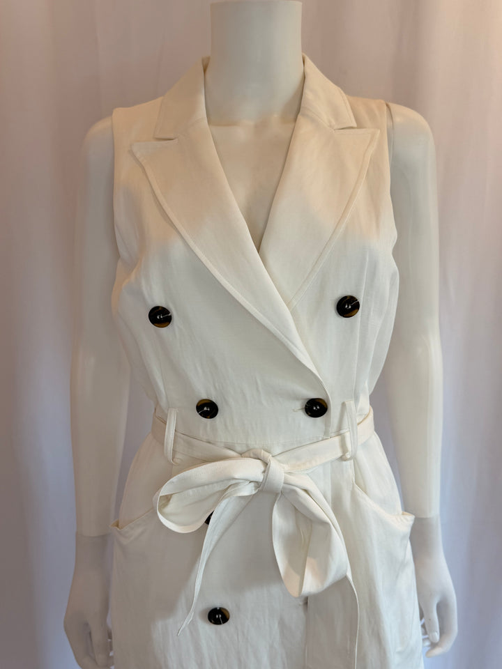 Reiss Ivory Midi Dress