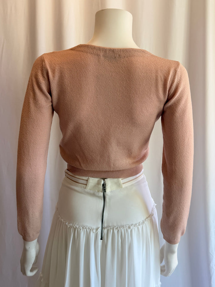 Blumarine Embellished Cropped Knit
