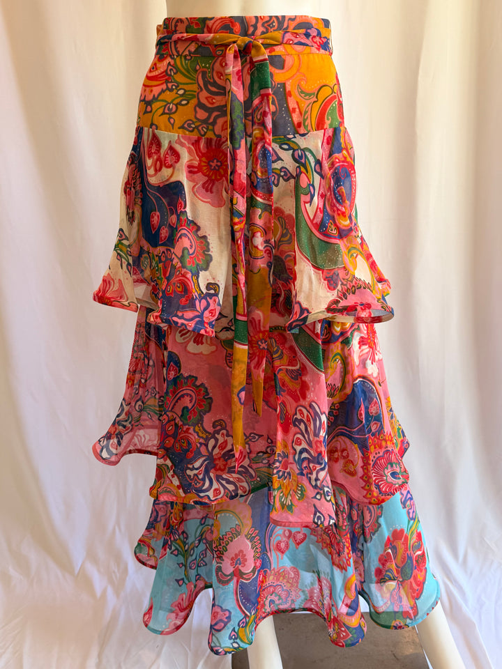 Zimmermann Lovestruck Flounce Skirt