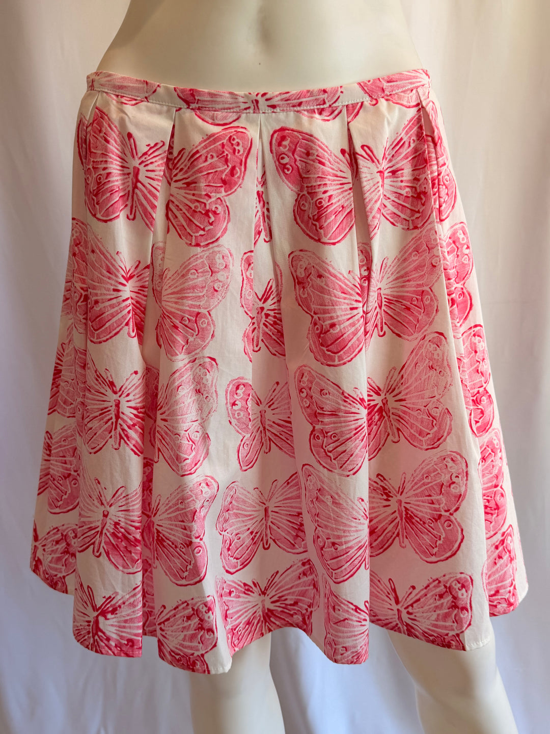Red Valentino Butterfly Print Skirt