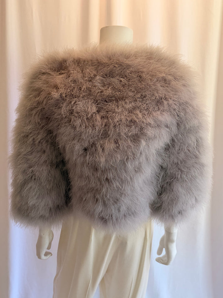 Julia & Stella Collarless Feather Bolero