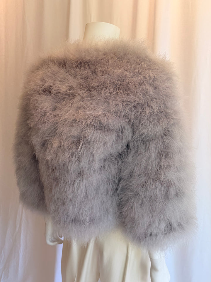 Julia & Stella Collarless Feather Bolero