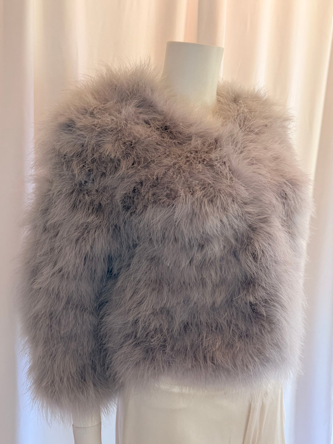 Julia & Stella Collarless Feather Bolero