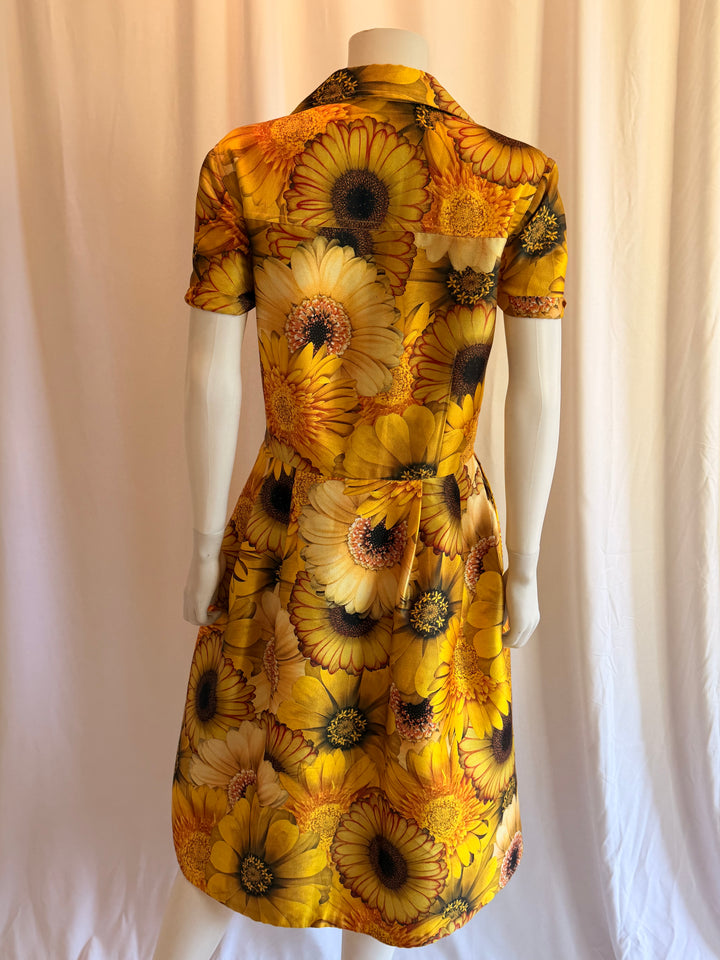 Naeem Khan Sunflower Shirt Dress
