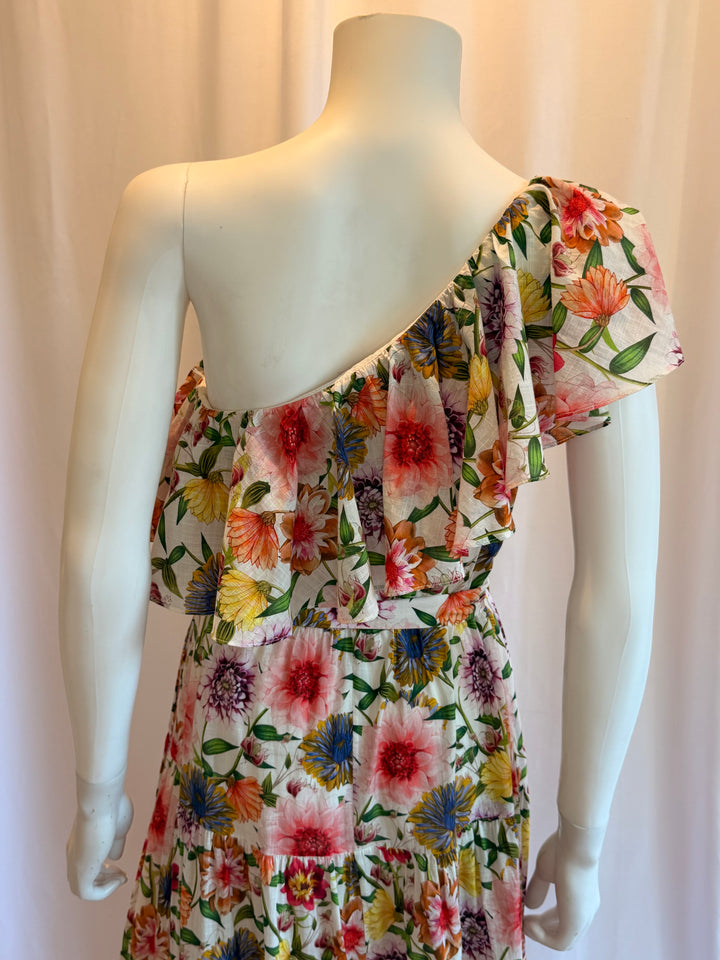 Borgo De Nor One-Shoulder Midi Dress
