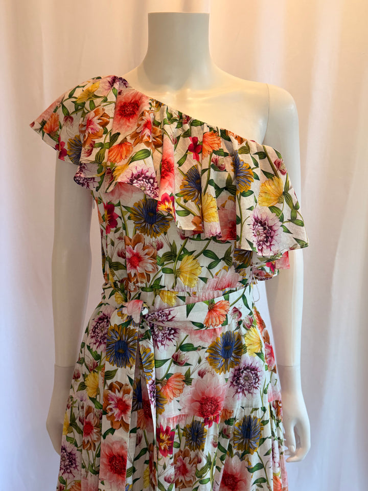 Borgo De Nor One-Shoulder Midi Dress