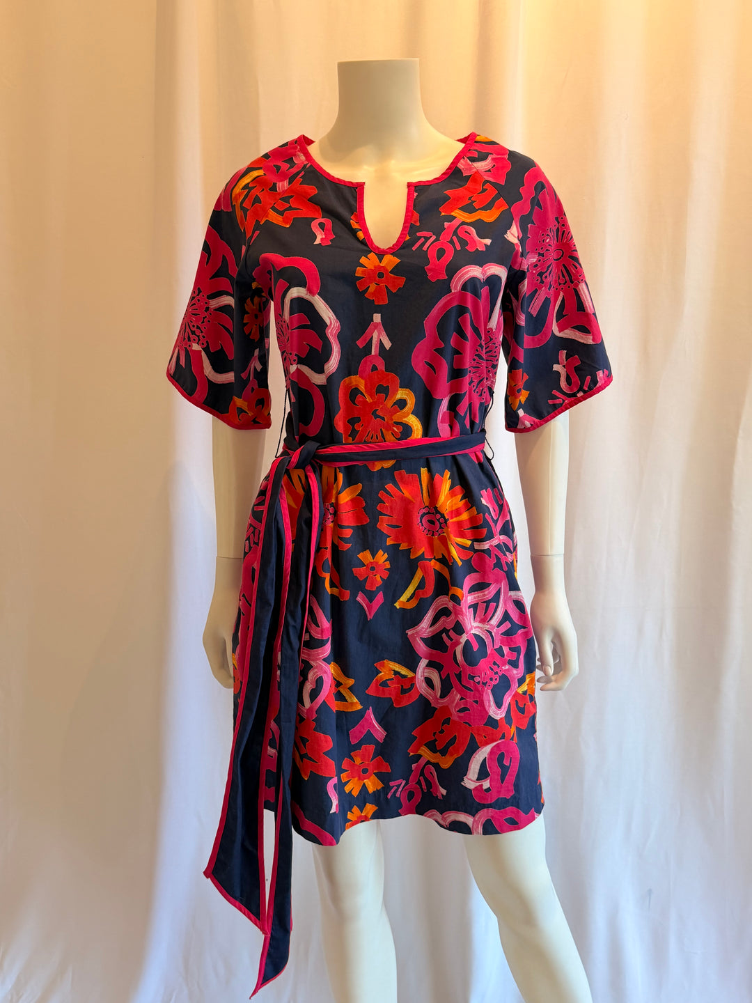 Frances Valentine Abstract Floral Mini Dress