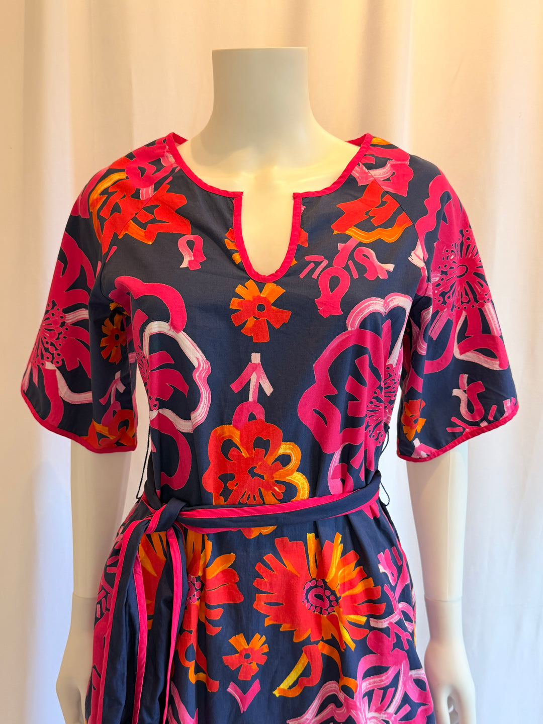 Frances Valentine Abstract Floral Mini Dress