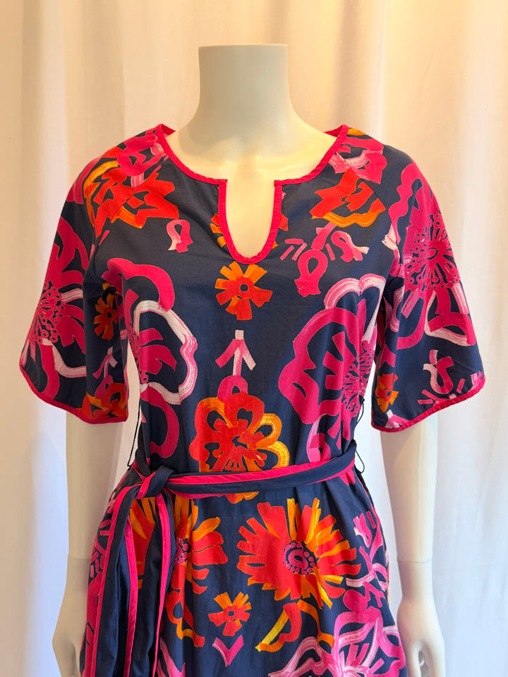 Frances Valentine Abstract Floral Mini Dress