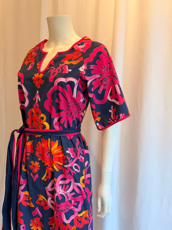 Frances Valentine Abstract Floral Mini Dress
