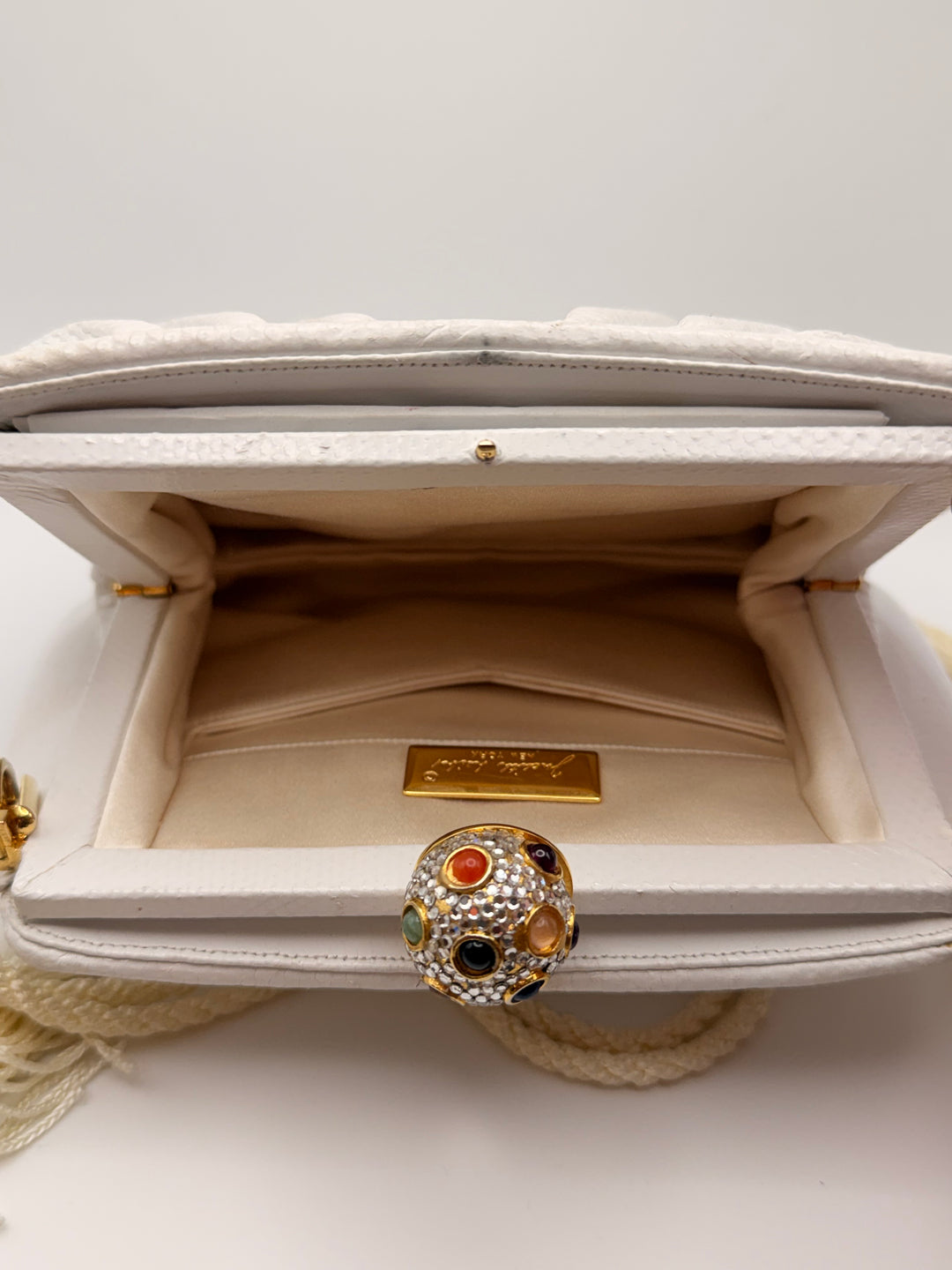 Judith Leiber Vintage Ivory Evening Bag