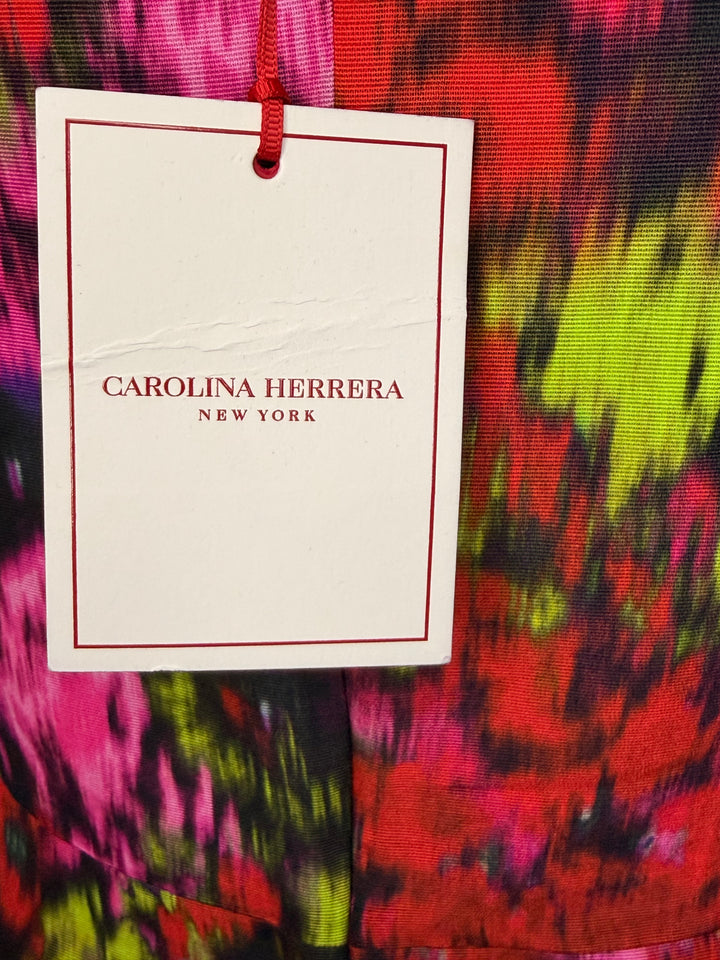Carolina Herrera Floral Fit-and-Flare Dress
