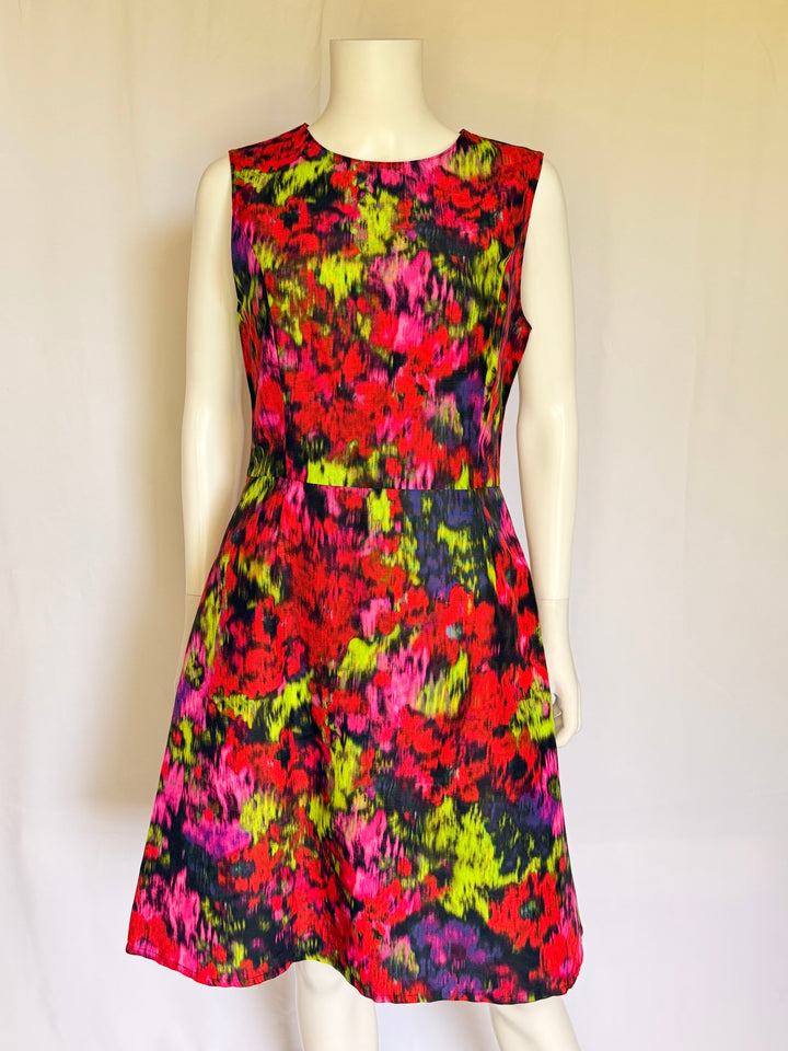 Carolina Herrera Floral Fit-and-Flare Dress