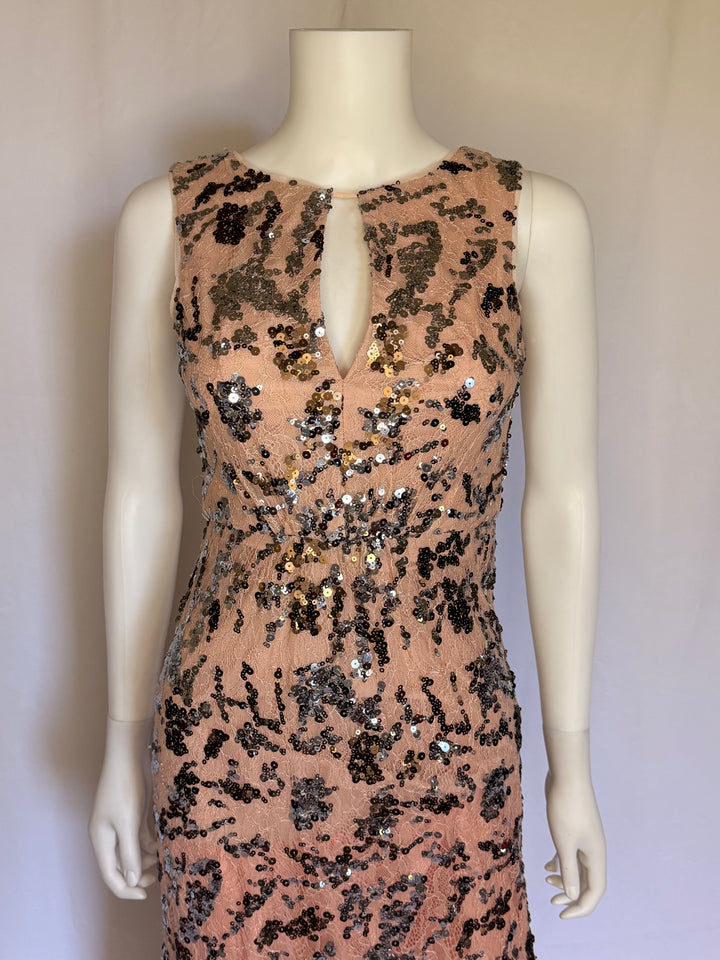 BCBG Embellished Sequin Gown