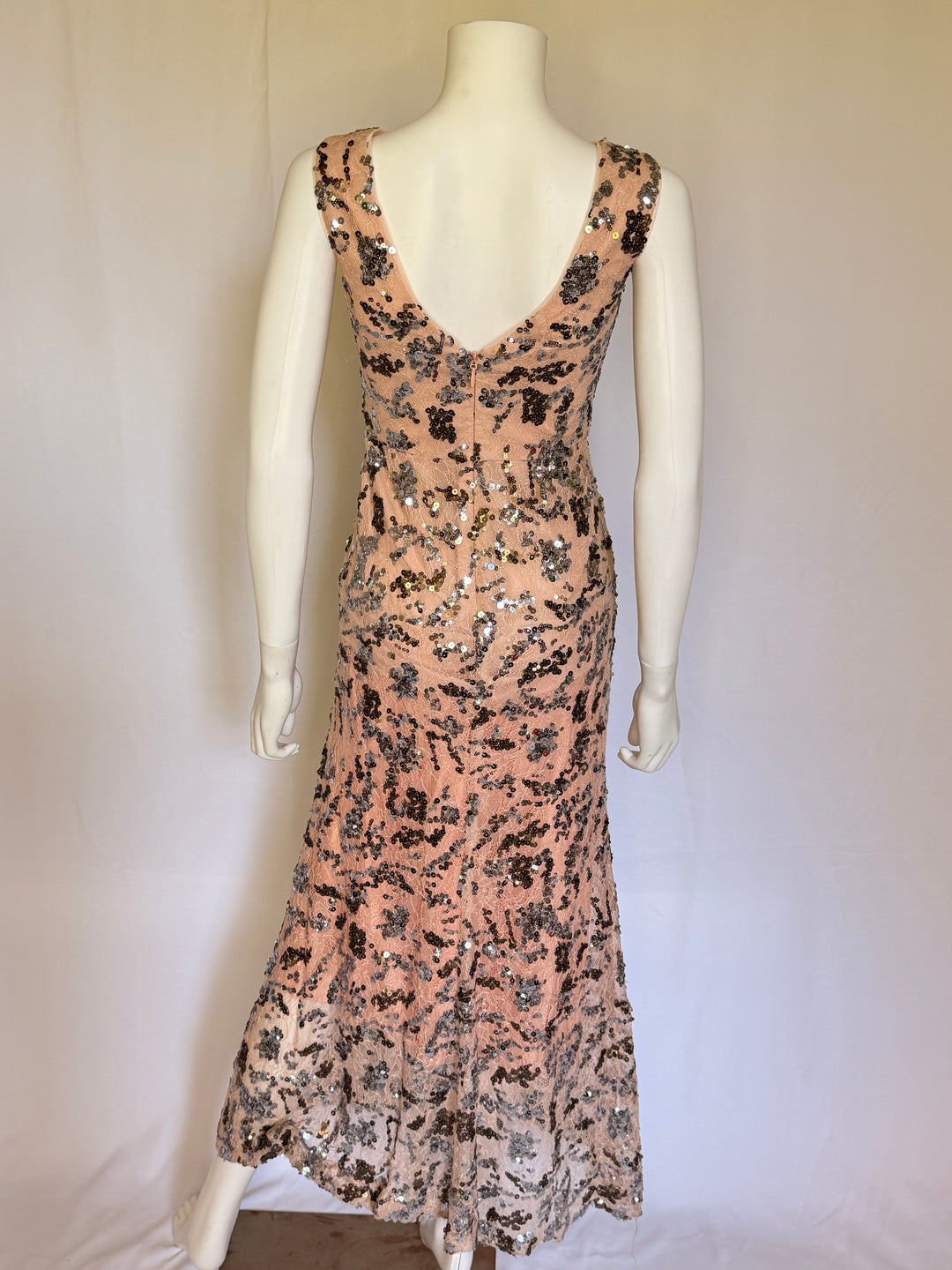 BCBG Embellished Sequin Gown