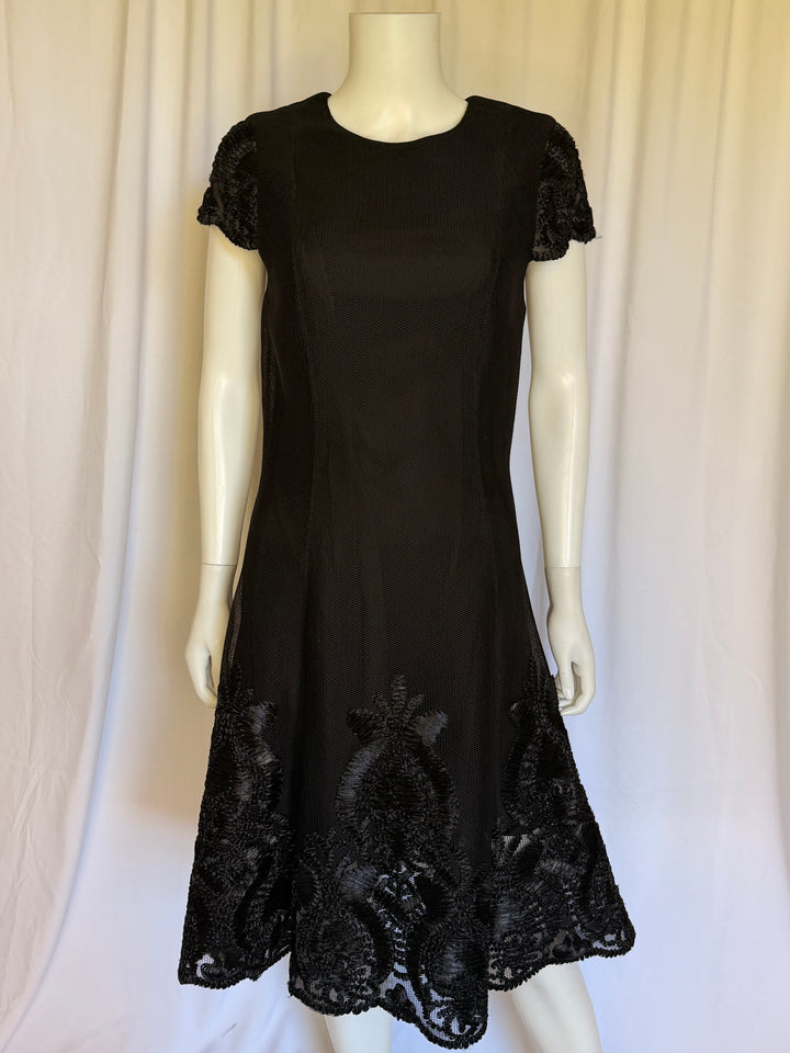 Mestiza New York Black Lace Hem Dress