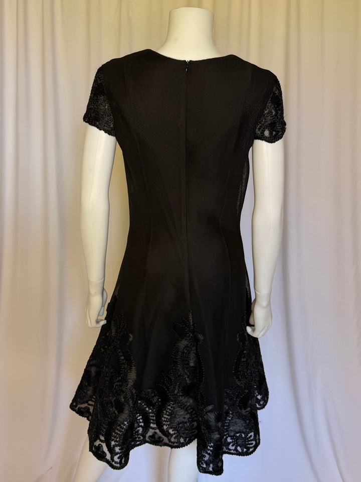 Mestiza New York Black Lace Hem Dress