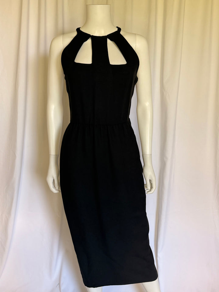 Oscar de la Renta Cutout Column Midi Dress
