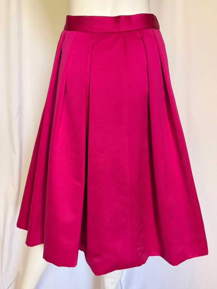 Vintage Oleg Cassini Satin Ball Skirt