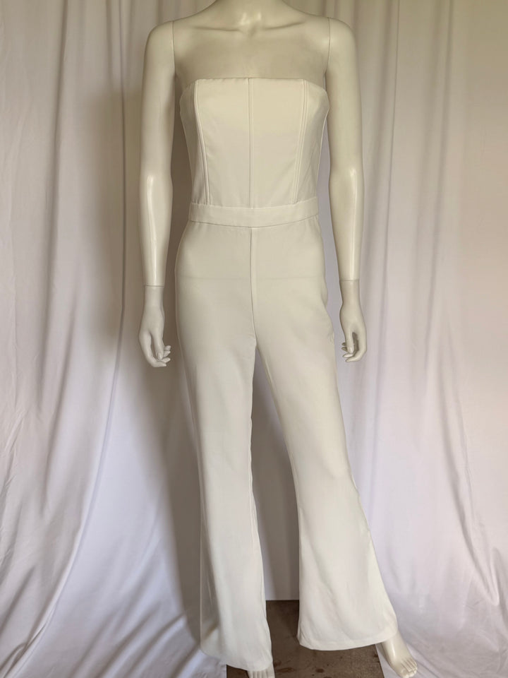 Alice &amp; Olivia Strapless Wide-Leg Jumpsuit