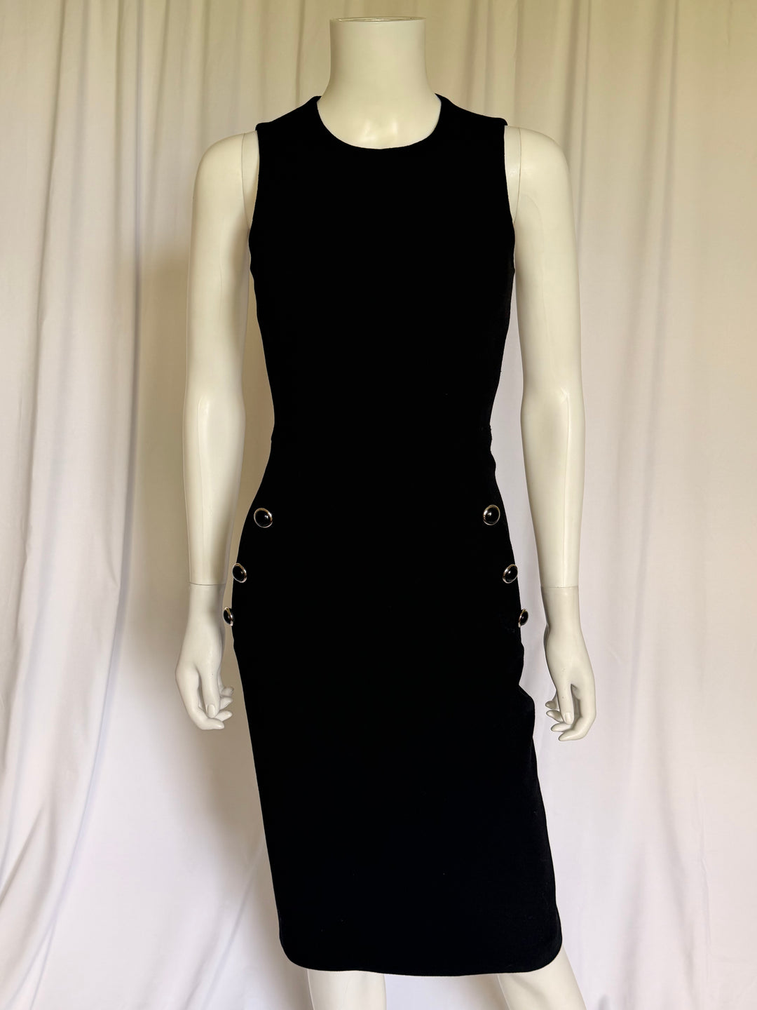 Michael Kors Collection Sleeveless Grommet-Detail Dress