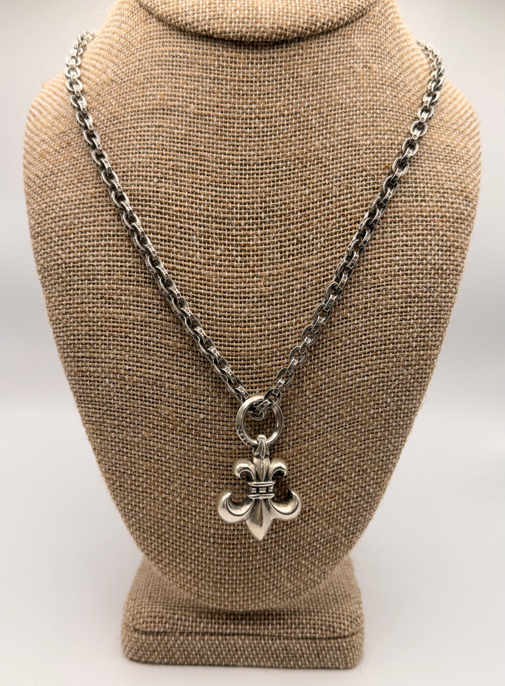 Chrome Hearts 1999 Fleur-de-Lis Pendant Necklace