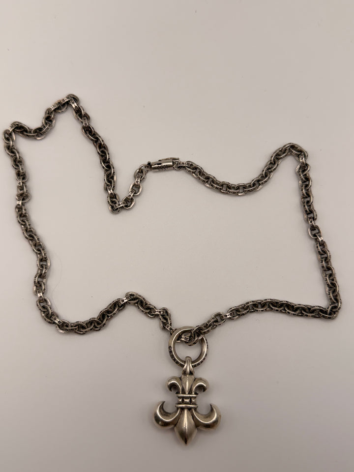 Chrome Hearts 1999 Fleur-de-Lis Pendant Necklace