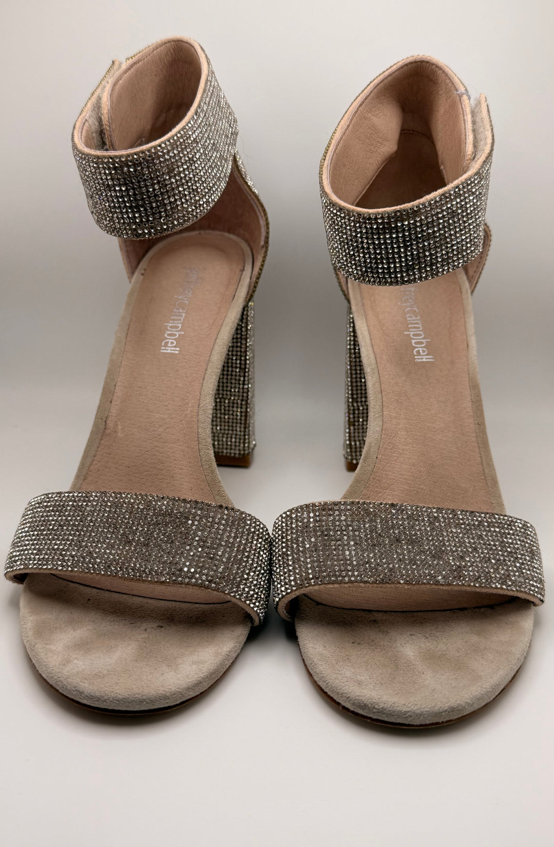 Jeffrey Campbell Crystal Embellished Block Heels